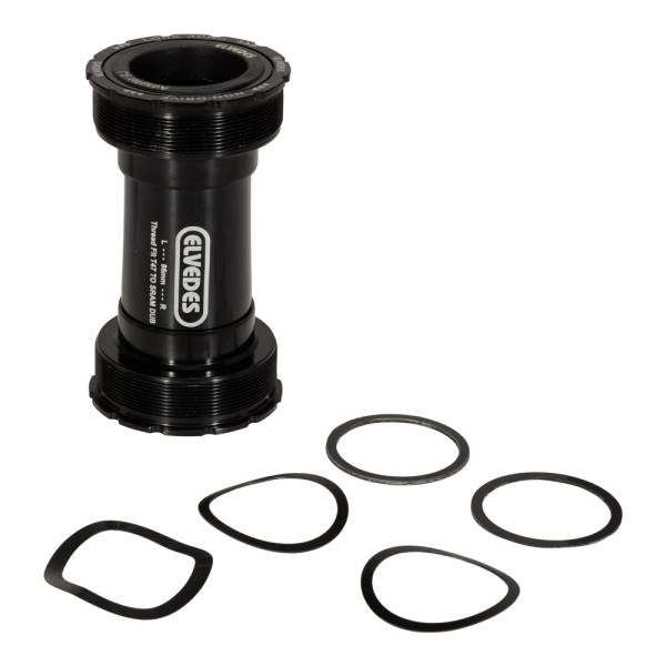 Elvedes Eixo Pedaleiro Adaptador T47 -> DUB 86mm - Preto